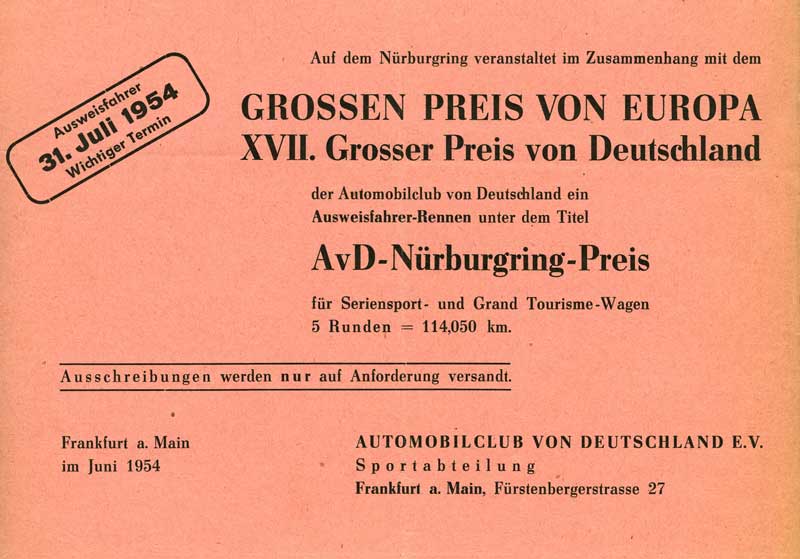 Beileger in ONS Mitteilungen 5/1954