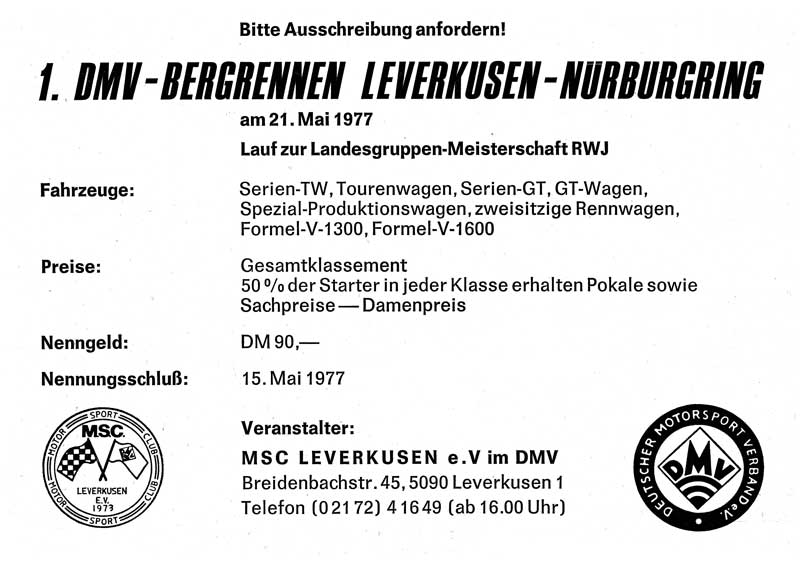 Anzeige in ONS-Mitteilungen 4/1977