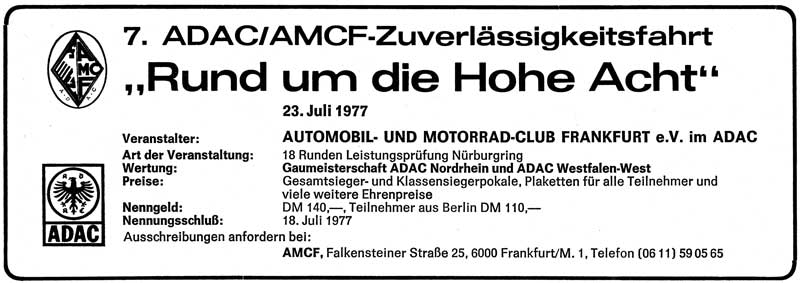 Anzeige in ONS Mitteilungen 7/1977