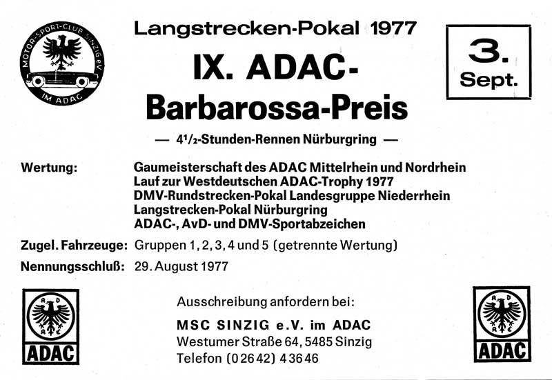 Anzeige in ONS Mitteilungen 8/1977