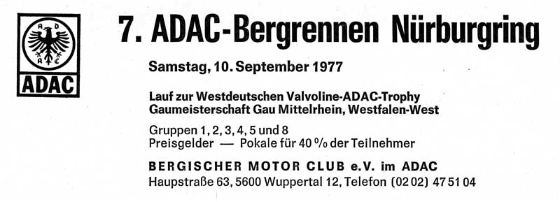 Anzeige in ONS Mitteilungen 8/1977