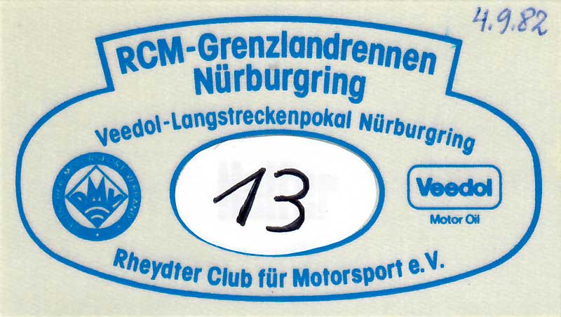 VLN Fahrerausweis