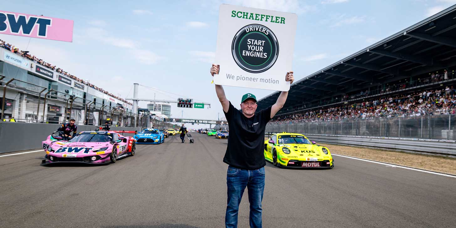 Joey Kelly auf der Start- und Zielgeraden